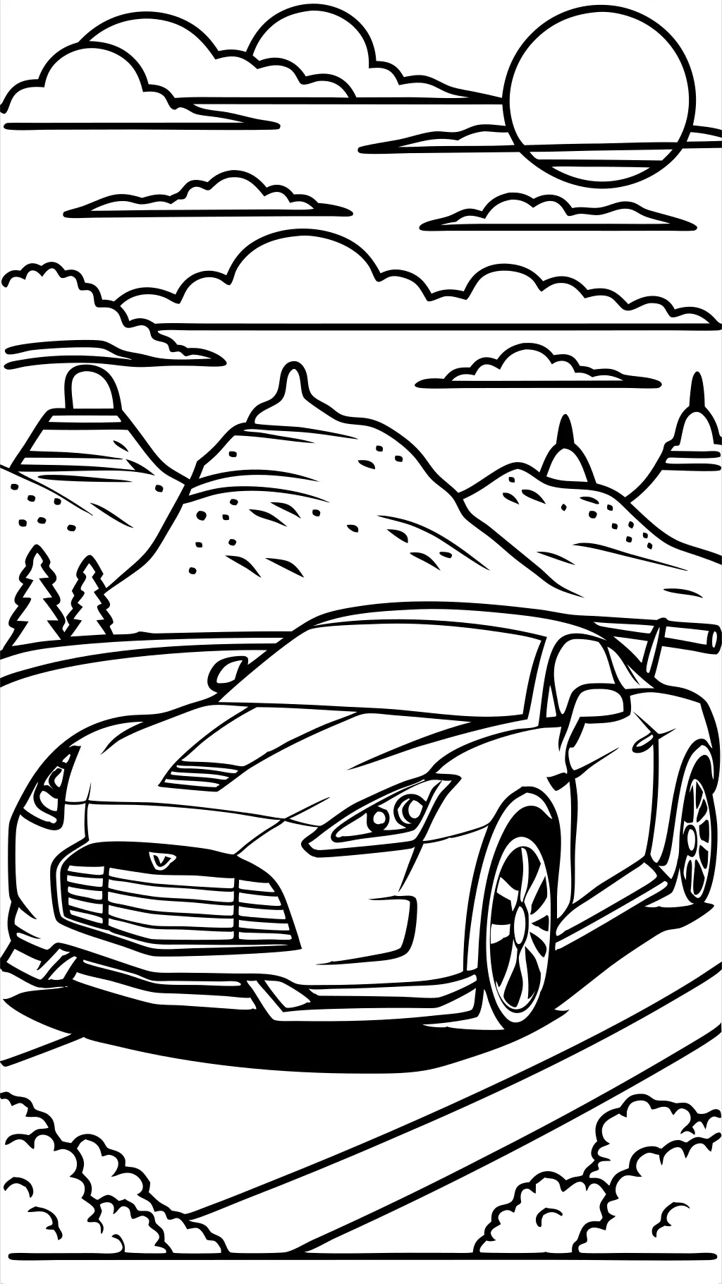 coloriages nissan gtr